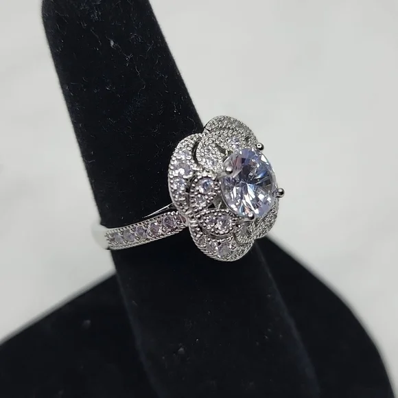 πNWT ART DECO DIAMOND RINGπ - Picture 4 of 10